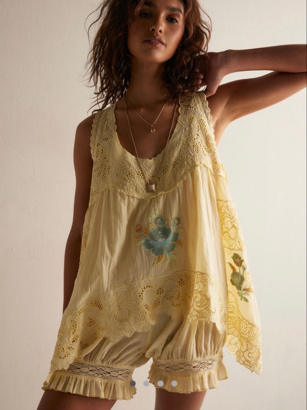 Free People Eye Catcher Bloomsie Rompers